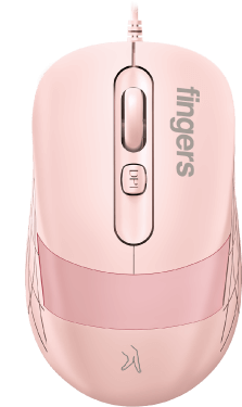 Blush Pink Color Of FINGERS SuperHit Wired Mouse