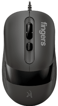 Graphite Grey Color Of FINGERS SuperHit Wired Mouse