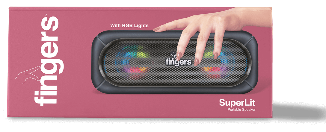 fingers superlit portable speaker