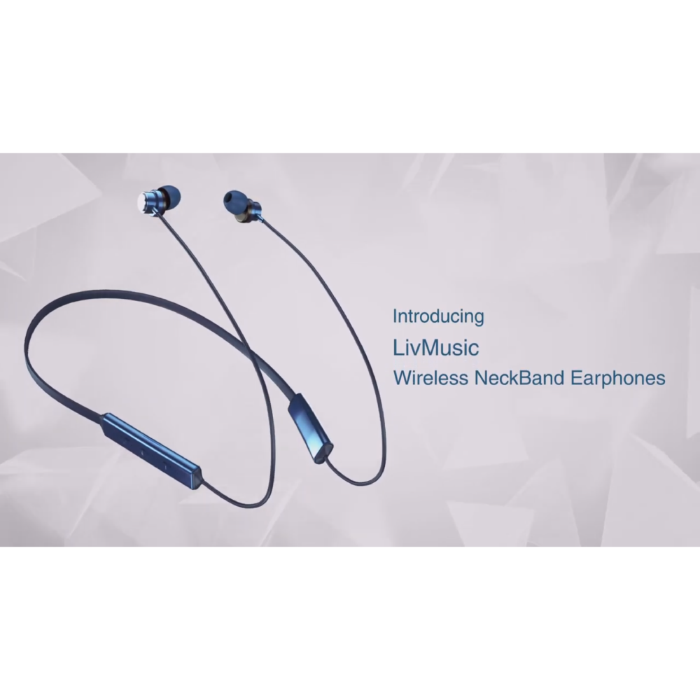 FINGERS LivMusic Wireless NeckBand Earphones Non Stop Music